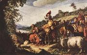 LASTMAN, Pieter Pietersz. Abraham's Journey to Canaan sg oil painting artist